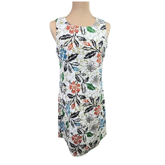 Aryeh Shift Dress Women's Sz Small Floral Sleeveless Stretch Knit Pullover - Picture 1 of 12